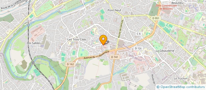 localisation de l'entreprise MONSIEUR MOHAMED SOW  POITIERS