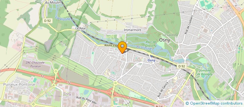 localisation de l'entreprise MONSIEUR MOHAMED TADJOUDINE  OSNY