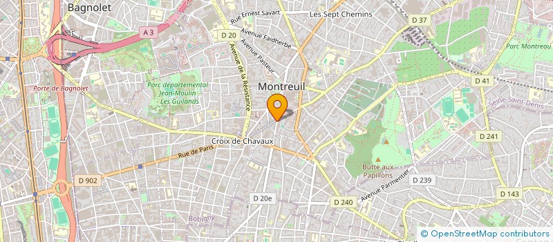 localisation de l'entreprise MONSIEUR MOHAMED TAHA JOMNI à MONTREUIL