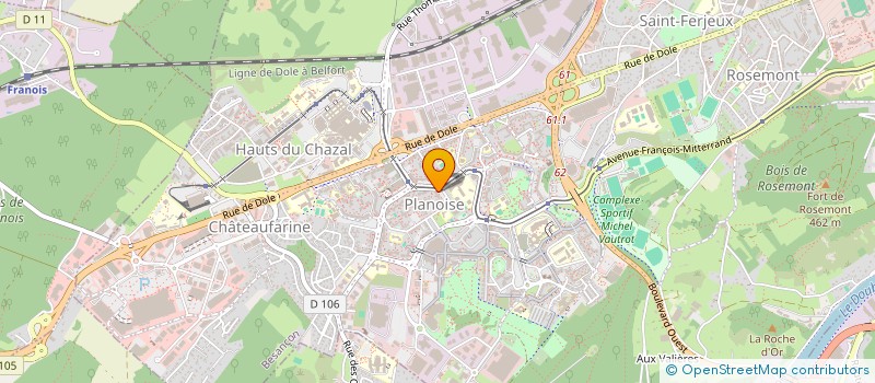 localisation de l'entreprise MONSIEUR MOHAMED-TAHAR BENAMIRA  BESANCON