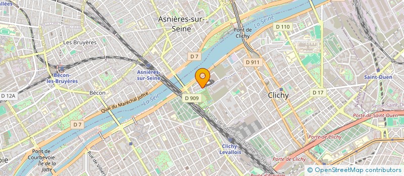 localisation de l'entreprise MONSIEUR MOHAMED TAHIRI  CLICHY