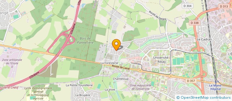 localisation de l'entreprise MONSIEUR MOHAMED TAHRAOUI  LE MANS