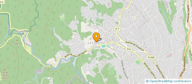 localisation de l'entreprise MONSIEUR MOHAMED TAIEB  LA COLLE-SUR-LOUP