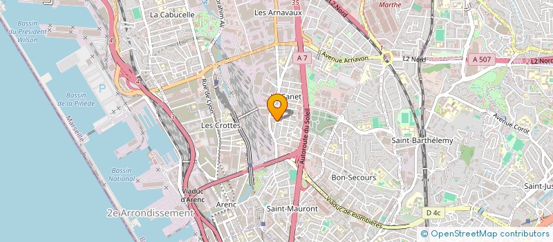 localisation de l'entreprise MONSIEUR MOHAMED TALHA  MARSEILLE