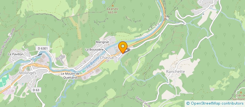 localisation de l'entreprise MONSIEUR MOHAMED TANFOURI  CHASSAL-MOLINGES