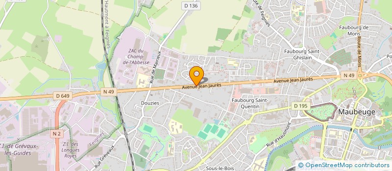 localisation de l'entreprise MONSIEUR MOHAMED TASSI  MAUBEUGE