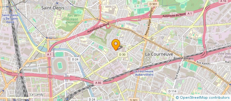 localisation de l'entreprise MONSIEUR MOHAMED TEBSI à LA COURNEUVE