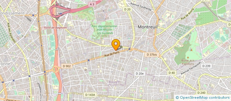 localisation de l'entreprise MONSIEUR MOHAMED TEDJANI  MONTREUIL