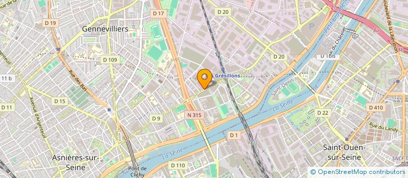 localisation de l'entreprise MONSIEUR MOHAMED THAALABI à GENNEVILLIERS