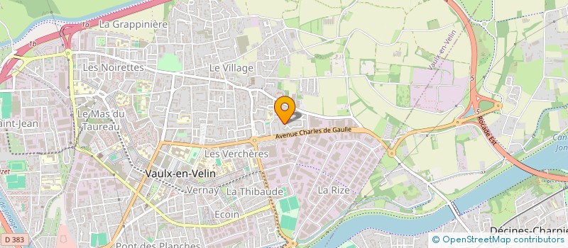 localisation de l'entreprise MONSIEUR MOHAMED THELJI MAJRI  VAULX-EN-VELIN