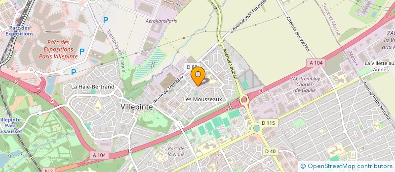 localisation de l'entreprise MONSIEUR MOHAMED TLEMSANI à VILLEPINTE