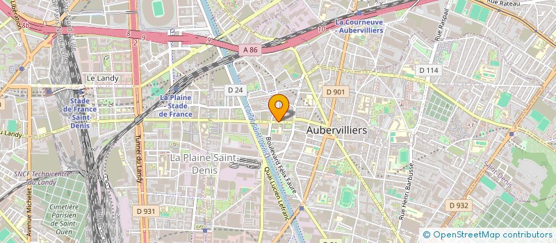 localisation de l'entreprise MONSIEUR MOHAMED TLILI à AUBERVILLIERS