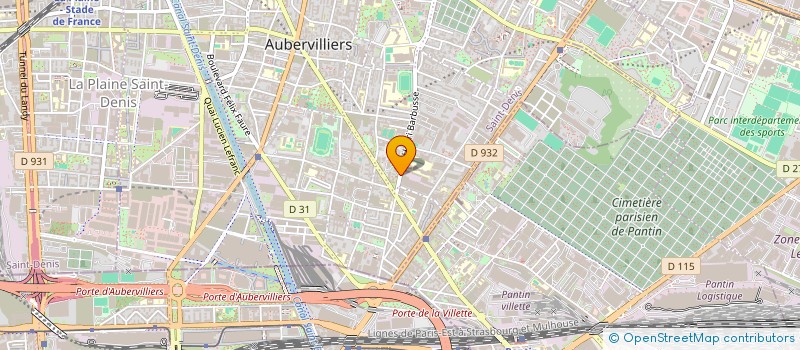 localisation de l'entreprise MONSIEUR MOHAMED TOUAZI  AUBERVILLIERS