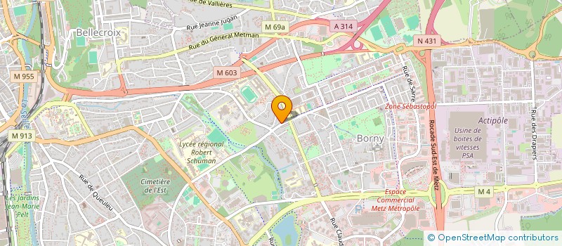 localisation de l'entreprise MONSIEUR MOHAMED TOUIL  METZ