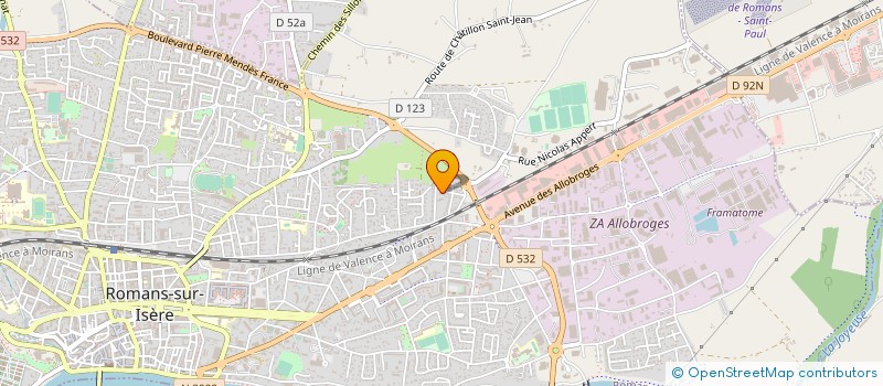 localisation de l'entreprise MONSIEUR MOHAMED TOUMI  ROMANS-SUR-ISERE