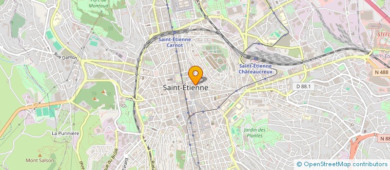 localisation de l'entreprise MONSIEUR MOHAMED TOURE  SAINT-ETIENNE