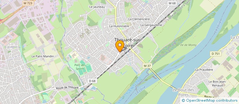 localisation de l'entreprise MONSIEUR MOHAMED TOURE  THOUARE-SUR-LOIRE