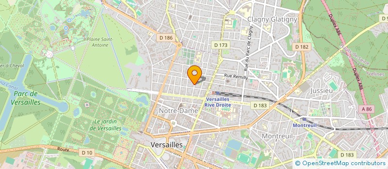 localisation de l'entreprise MONSIEUR MOHAMED TOURQUI à VERSAILLES