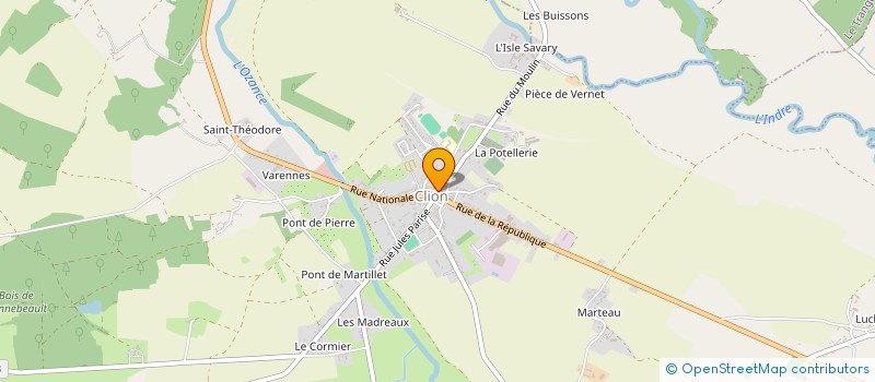 localisation de l'entreprise MONSIEUR MOHAMED YAAKOUBI à CLION