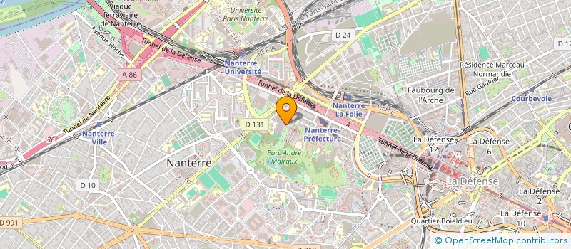 localisation de l'entreprise MONSIEUR MOHAMED YAHYA  NANTERRE