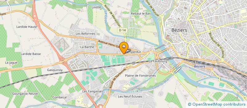 localisation de l'entreprise MONSIEUR MOHAMED YAMINI  BEZIERS