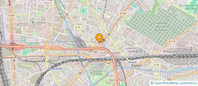 localisation de l'entreprise MONSIEUR MOHAMED YOSRI OUADA à AUBERVILLIERS