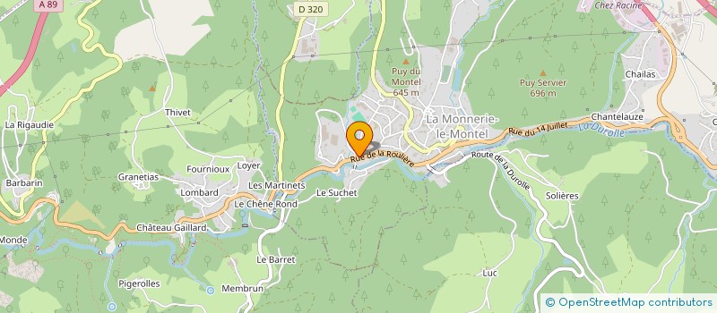 localisation de l'entreprise MONSIEUR MOHAMED YOUALA  LA MONNERIE-LE-MONTEL