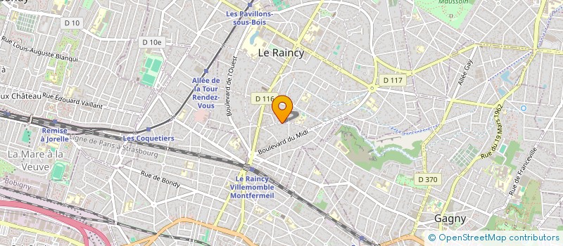 localisation de l'entreprise MONSIEUR MOHAMED YOUSSEF  LE RAINCY