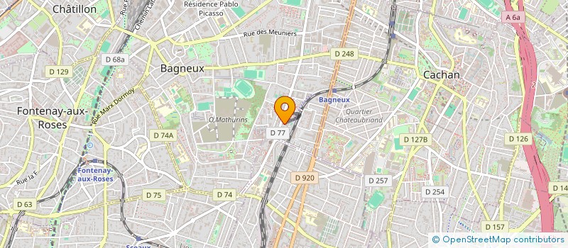 localisation de l'entreprise MONSIEUR MOHAMED-ZAKARIYA BERRICHI  BAGNEUX