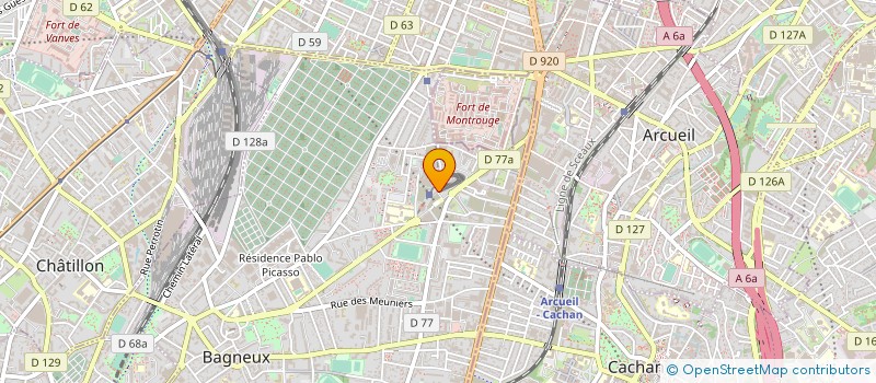 localisation de l'entreprise MONSIEUR MOHAMED ZANI  BAGNEUX