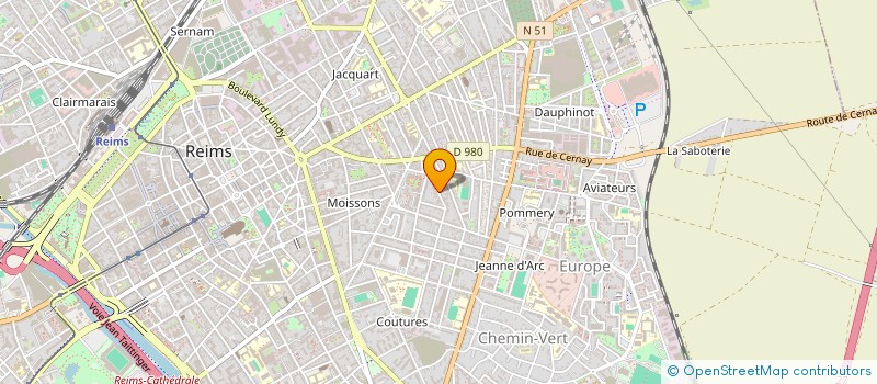 localisation de l'entreprise MONSIEUR MOHAMED ZAROUGUI  REIMS