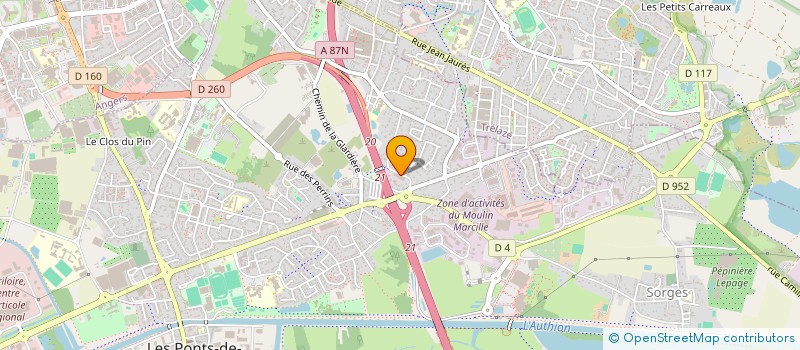 localisation de l'entreprise MONSIEUR MOHAMED ZBAIRI  LES PONTS-DE-CE