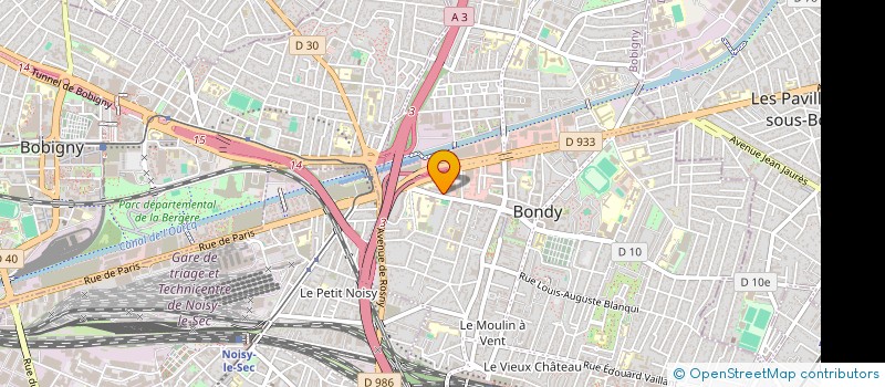 localisation de l'entreprise MONSIEUR MOHAMED ZEGAOU  BONDY