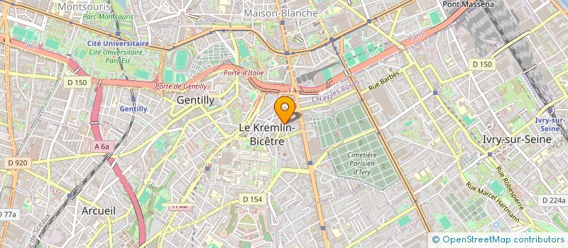 localisation de l'entreprise MONSIEUR MOHAMED ZEGHMI  LE KREMLIN-BICETRE