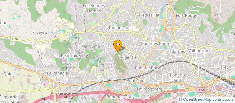 localisation de l'entreprise MONSIEUR MOHAMED ZERROUK  TOULON