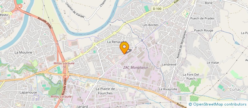 localisation de l'entreprise MONSIEUR MOHAMED ZOUAK à ALBI