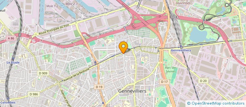 localisation de l'entreprise MONSIEUR MOHAMED ZOUBIR à GENNEVILLIERS