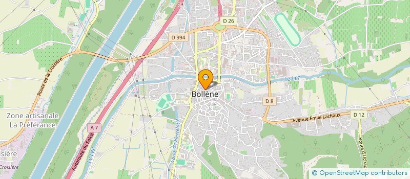 localisation de l'entreprise MONSIEUR MOHAMEDD CHAWECH  BOLLENE