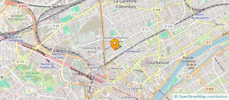 localisation de l'entreprise MONSIEUR MOHAMEDI COULIBALY  COURBEVOIE