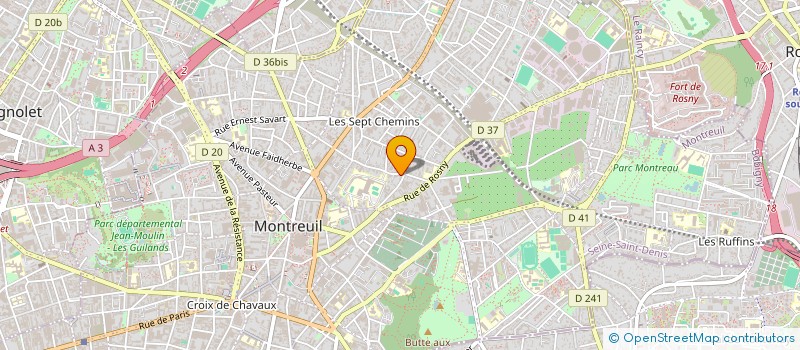 localisation de l'entreprise MONSIEUR MOHAMEED UOUGAMAA à MONTREUIL