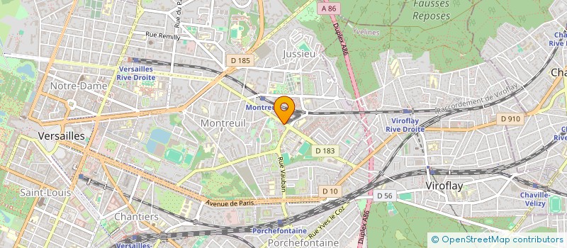 localisation de l'entreprise MONSIEUR MOHAMMAD AHMED à VERSAILLES