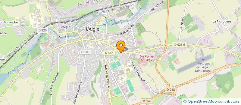 localisation de l'entreprise MONSIEUR MOHAMMAD AKBARI à L'AIGLE
