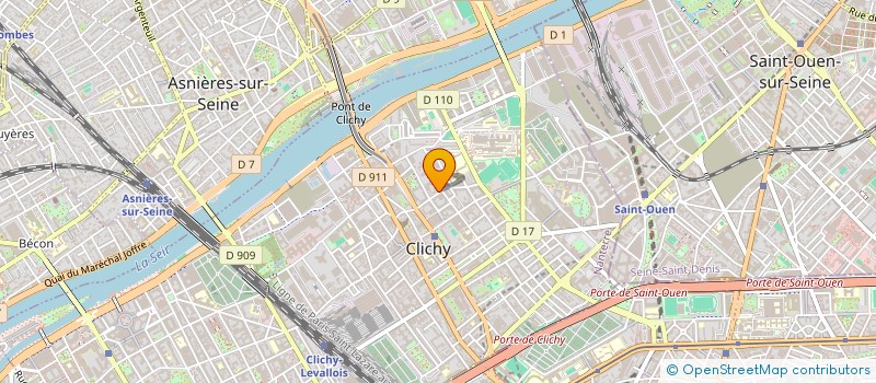 localisation de l'entreprise MONSIEUR MOHAMMAD AKRAM  CLICHY