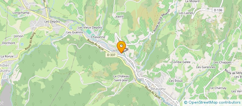 localisation de l'entreprise MONSIEUR MOHAMMAD ALAID  BEAUJEU