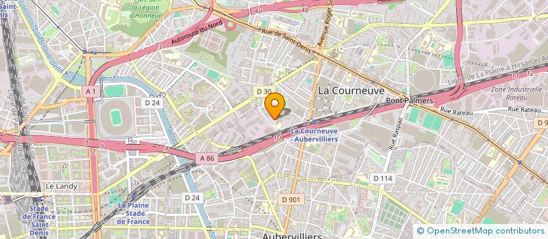 localisation de l'entreprise MONSIEUR MOHAMMAD ASHFAQ à LA COURNEUVE