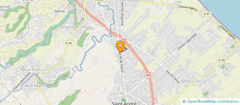 localisation de l'entreprise MONSIEUR MOHAMMAD BUNDHOO  SAINT-ANDRE