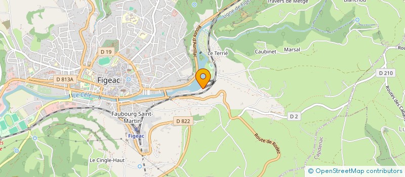 localisation de l'entreprise MONSIEUR MOHAMMAD DAWOD  FIGEAC