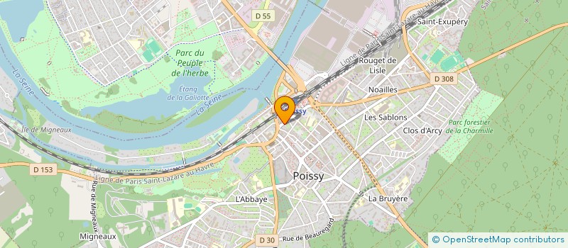 localisation de l'entreprise MONSIEUR MOHAMMAD GHORBANI  POISSY