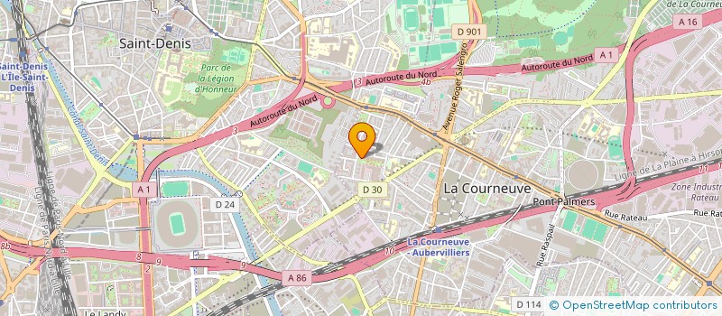 localisation de l'entreprise MONSIEUR MOHAMMAD HAFEEZ ALI à LA COURNEUVE