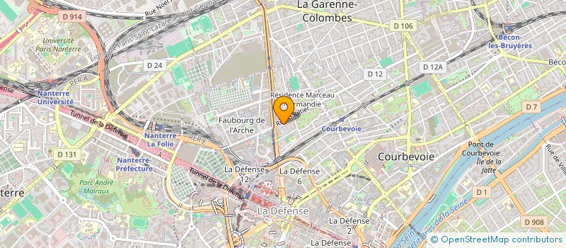 localisation de l'entreprise MONSIEUR MOHAMMAD HEDAYATIFARD à COURBEVOIE